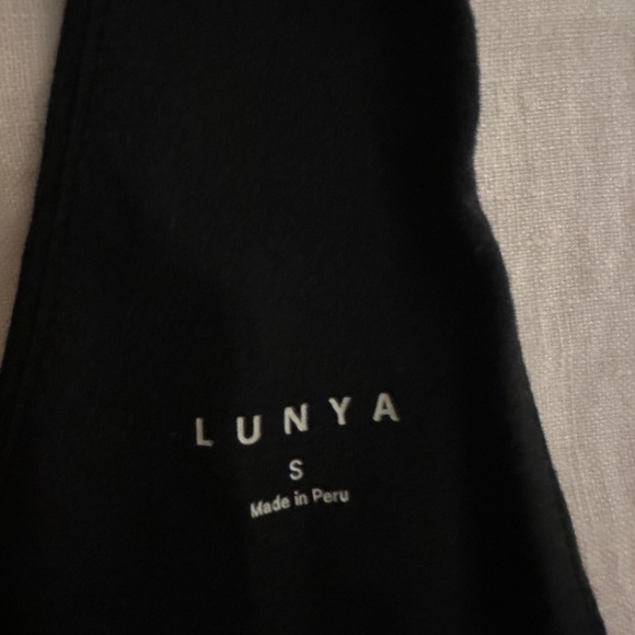 Lunya Organic Pima Romper in Black, Small - Picture 5 of 7